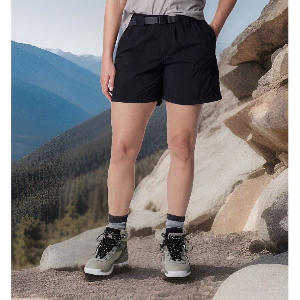 Columbia Sandy River Cargo Shorts, Black, Women Medium - NEW - Picture 4 of 8